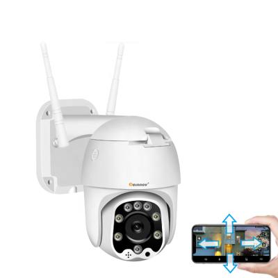 China Waterproof full color wireless wifi alarm video surveillance video recording PAN-TILT night vision ip66 1080p outdoor camera for sale