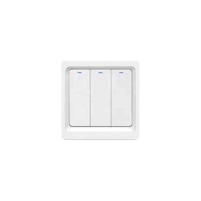 China ABS wall switches 2021 smart home switch 2021 home light help 3 light control wifi ceiling light mechanical zigbee switch for sale