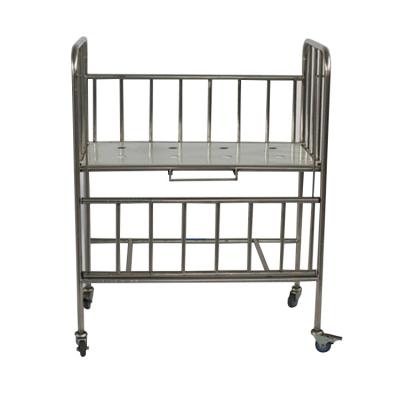 중국 Hospital Bed Baby Hospital Bed Pleasant Quality BCA-001 Full Stainless Steel Single 3 Years 판매용