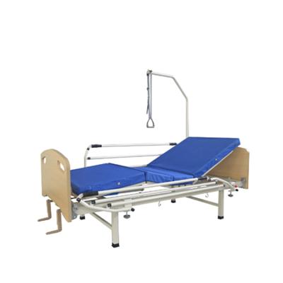 China BCA-133 high quality manual hospital bed 2 cranes hospital bed produced by meiisun a professional medical equipment manufacturer for sale