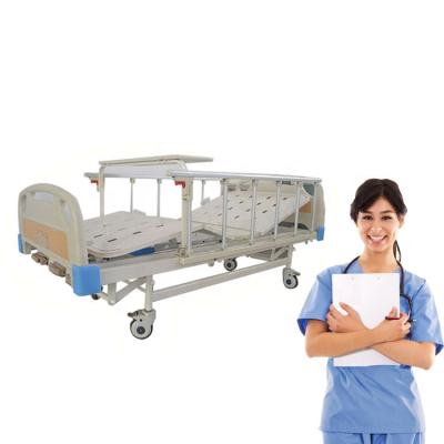 China Hospital Room BCA-141 China Medical Patient Bed 3 Height Bed Mechanical Equipment Triple Function Adjustable Manual Beds Crank For Clinic for sale