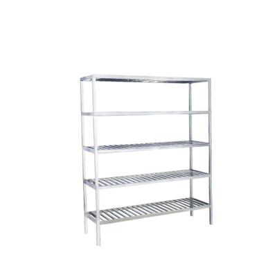 China High Quality Corrosion Protection Merchandise Shelf Stainless Steel Drawing Tool Rack Stacking Racks And Shelves Carton Tube Spiral Racking With Five Layers for sale