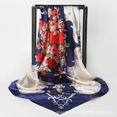 China Satin Lady Satin Scarf 90x90 for sale