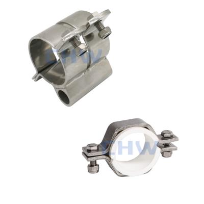 China Good Quality Sanitary Food Porcelain Supplier Tri Stainless Steel Sanitary Clamp for sale