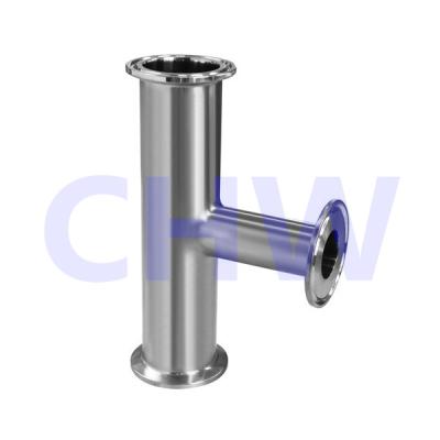 China Food Sanitary Stainless Steel High Quality Steel Reducing Tee Ends Ferrule SS304 SS316L ISO 3A BPE IDF DIN SMS LIKE BS for sale