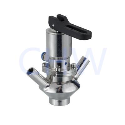 China Food Sanitary 316L Stainless Steel Aseptic Sampling Valve With Double Port for sale