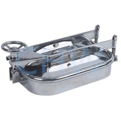 China Food Sanitary Stainless Steel Stainless Steel Manhole Cover Sanitary Rectangular Tank Manway for sale