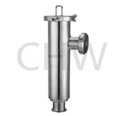 China 90 Degree Food Sanitary Stainless Steel 1.5inch Ferrule Connect Angle Filter for sale