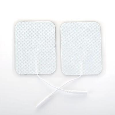 China Wired Type 6x8cm Tens Electrode Pad Replacement For Electronic Pulse Massager for sale