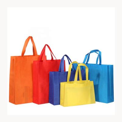 China Without colorful lamination carry packing ultrasonic sealing non woven bag logo custom shopping bag for sale