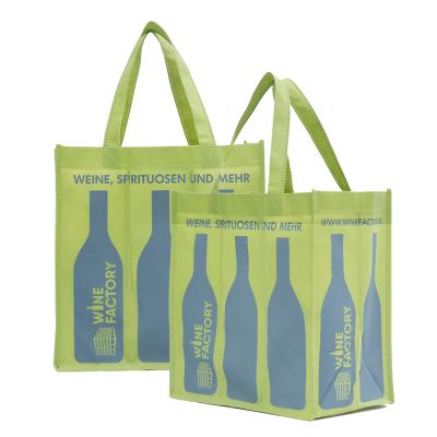 China Wholesale Custom Portable Reusable Christmas Wine Bags for 6 Bottles of Wine for sale