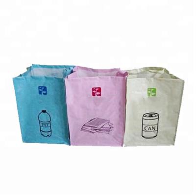 China Recyclable Disposable Garbage Bags , Office Combined Bopp Lamination PP Woven Garbage Bag for sale