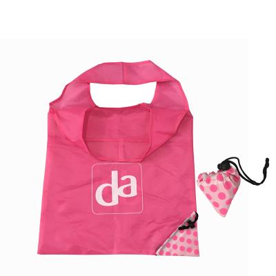 China Eco-friendly Polyester Folding Custom Logo Strawberry Shaped Fruit Folded Polyester Shopper Bag for sale