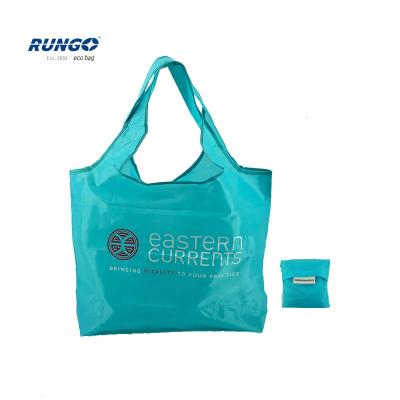 China High Gusset Quality Reuse Shopping Tote Eco Friendly Recycled Foldable Nylon Polyester Sublimation Bag for sale