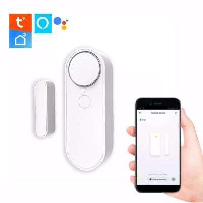 China Magnetic ABS Plastic Customizable Radio Sound Adjustable Tuya Window Door Alarm Sensor With SOS Alarm Signal WiFi Door Sensor for sale