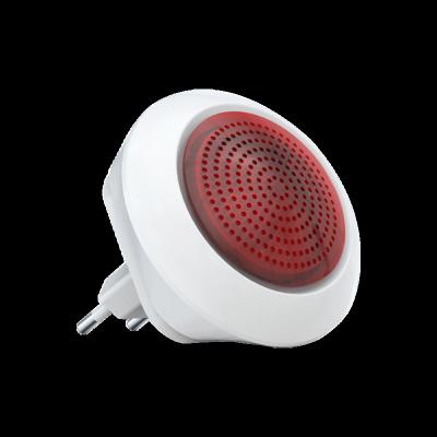 China FSK 433MHz Wireless Alarm Strobe Siren Alarm Buzzer 220V Alarm Siren MD-317RF for sale