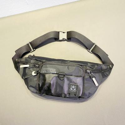 China Fashion factory custom made high quality waterproof nylon cross - body sport fashion waist bag for men for sale