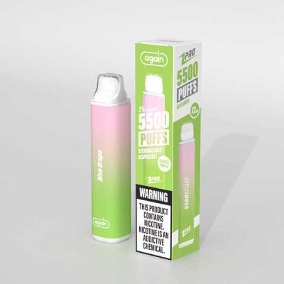 China Again Z PRO AIO Rechargeable Disposable Vape BIG 5500 Puff 20 Mg/Ml for sale