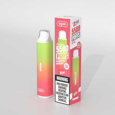 China 20MG Disposable Pod Kit Rechargeable Battery 5500 Puffs Draw Activated Vape Pod for sale