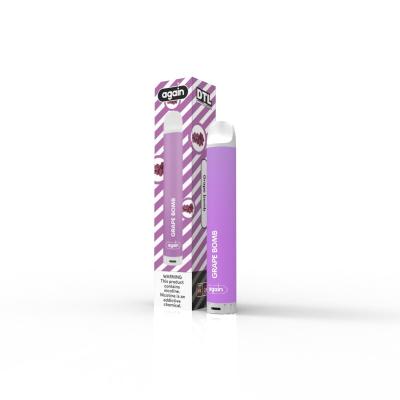 China Compact Direct To Lung Vape , Grape Flavor Again DTL Disposable Vape for sale