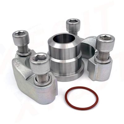 China ISO6161 ISO6162 Inline Casting Hydraulic Weld Pipe Fittings Flange 3000PSI , 6000PSI SAE Flange Weld Couplings for sale