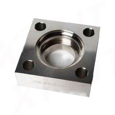 China Integrated casting custom forged full specification AFC/GFC high quality flange, refer to j518c ISO6164 square flange for sale