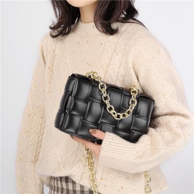 China Fashion Chain Shoulder Bag Women Patent Leather Luxury Handbags For Plaid Tote Designer Sac A Femme Main Women Brand for sale