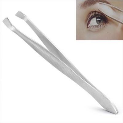 China Beauty salon tweezers tip professional tip eyebrows expert brow shaping tweezers. for sale