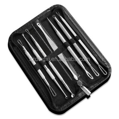 China 7pcs Female Blackhead Whitehead Pimple Acne Blemish Comedone Extractor Remover Tool Kit. for sale