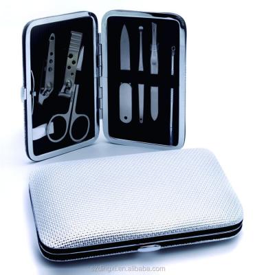 China Finger Nail 7pcs Sliver Stainless Steel Manicure Pedicure Set Personal Care Tools Nail Clippers. for sale