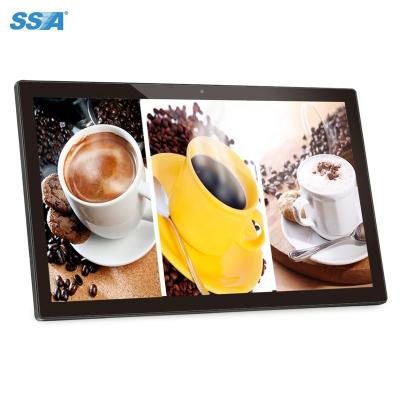 China Business Hard Wall Mount 32 Inch Capacitive Touch Screen Quad Core Digital Signage Advertising Displayer Restaurant Menu for sale