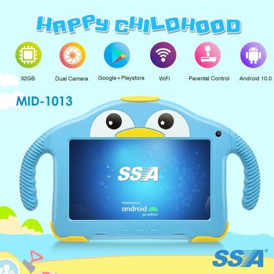 China Drop Resistance Best Christmas Gift For Kids Preinstalled Educational APP With 1GB Ram 32GB Storage With Android 10.0 7 Inch Kids Tablet for sale