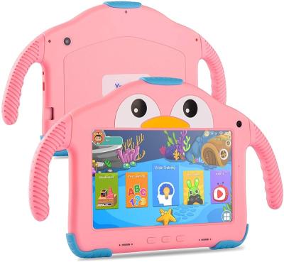 China 7 Inch Quad Core Android 10 Gms 2G RAM 32GB Flash Dual Camera Kids Education Drop Resistance Kids Tablet PC 8 Hours Play Wifi Learning Tablet PC for sale