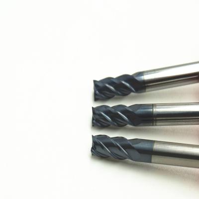 China Carbide 2 Flutes Solid Carbide Square End Mill For Lathe Machine for sale