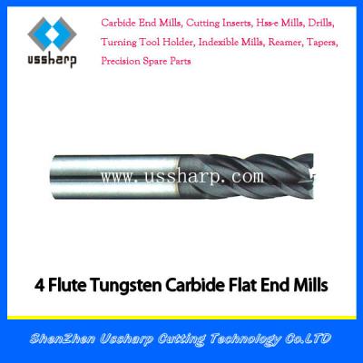 China Slotting CNC Machine Tool Solid Carbide End Mill Square Carbide Cutting Tool for sale