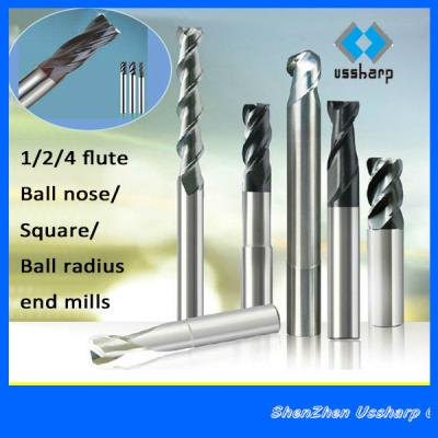 China Slotting CNC Metal Lathe Cutting Tools Carbide Spiral Ball End Mill Cutter/Solid Carbide Ball End Mills for sale