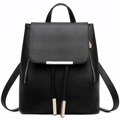 China Waterproof Women's Small Tote Backpack Satchel Shoulder Rucksack Mini Travel PU Leather Bag for sale