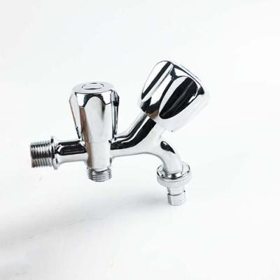 China Double handle multi function zinc chrome plating washing basin faucet for sale