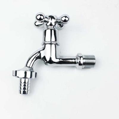 China Modern Cross Vertical Washing Machine Faucet Chromium Plating Wall Mounted Te koop