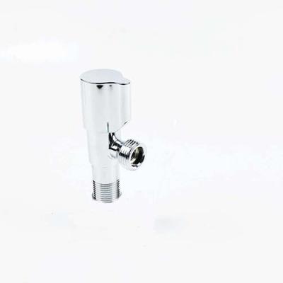 China Brass Body Convenient Bathroom Angle Valve Chromium 90 Degree Water Saving for sale