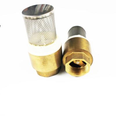 Cina 2020 China Made Professional Metal Female Foot Valve With Filter Brass Control Valve in vendita