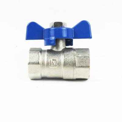 중국 China Factory Oem Service Brass Full Copper Ball Valve With Iron Ball Flow Control Valve 판매용