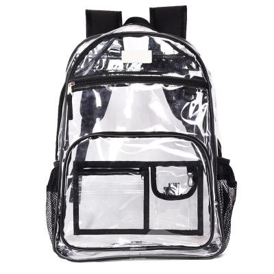 China Hot selling anti-theft PVC clear backpack, clear plastic bags, clear backpack transparent backpack for sale