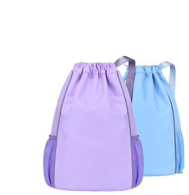 China New Custom Wholesale Fitness Travel Drawstring Canvas Outdoor Backpack Waterproof For Boys And Girls for sale