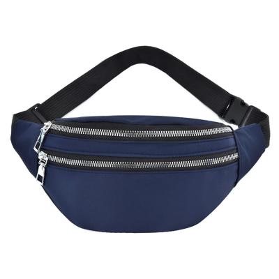 China 2020 Water Proof Fashion Polyester Pussy Pack Waterproof Ladies Waist Bags Customize Logo Waist Bag for sale