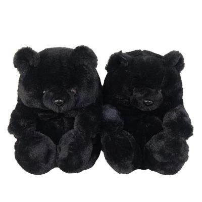 China Fashion Trend Sky Blue Wholesale Durable Easy Clean Teddy Bear Slippers For Women Girls Toys Eco-friendly for sale