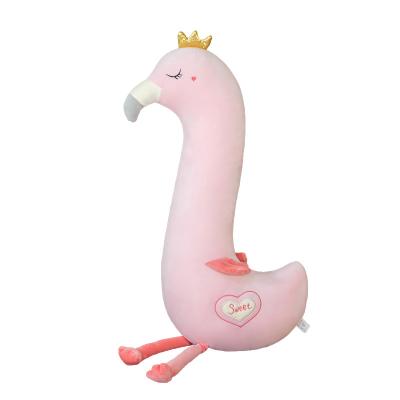 China Anti-Static New Plush Pink Cartoon One Piece Cute Printing Spandex Pillow Animal Doll For Children for sale