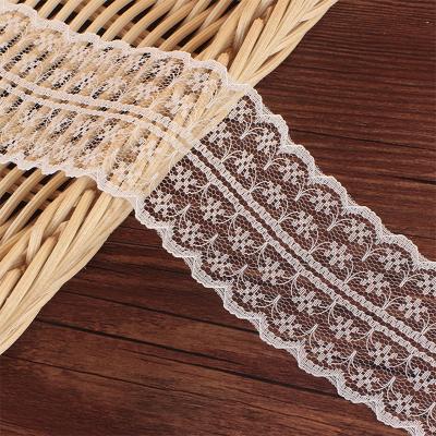 China 2022 viable hot sale knitted trim cotton lace for sale