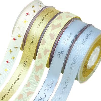 China Hot Sales Promotion High Tenacity 100% Polyester Double Faced Satin Wedding Ribbon for sale