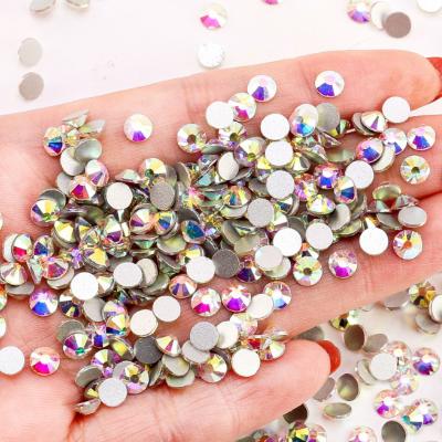 China Acrylic Flatback Ss3-ss34 Gem Glass Crystal Rhinestones Flat Back Non Hotfix For Garment Shoes Bags Nail Art for sale